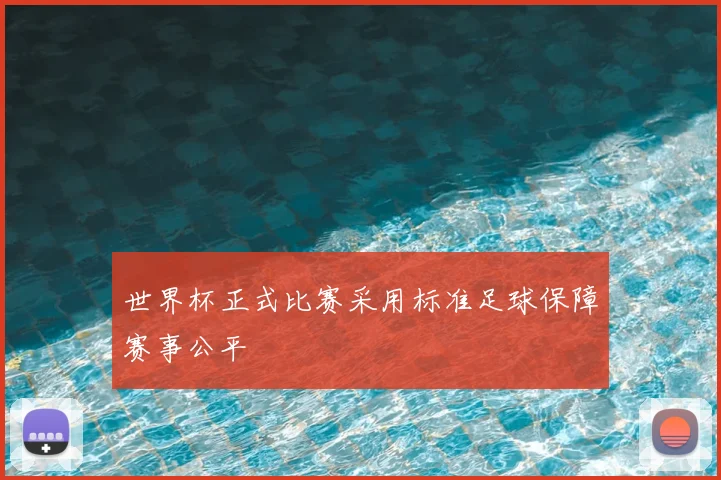 世界杯正式比赛采用标准足球保障赛事公平